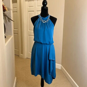 Pretty Garden Teal Dress L‎